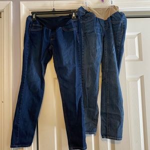 Two Jessica Simpson maternity jeans